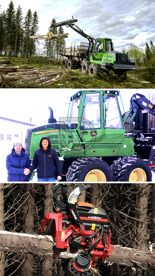 Крупный лесозаготовитель из Костромы приобрёл в Торговом Доме «Вертикаль» форвардер и харвестер John Deere в Екатеринбурге